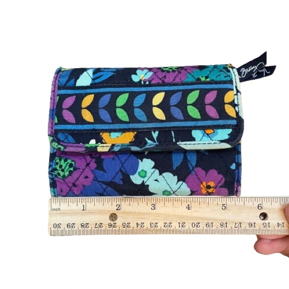 Vera Bradley Euro Trifold Wallet in Midnight Blue - Picture 8 of 12